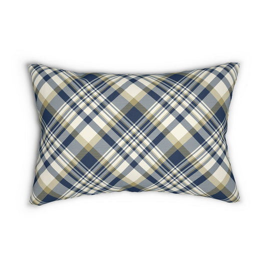 Pillow | Blue & Gold | Tartan