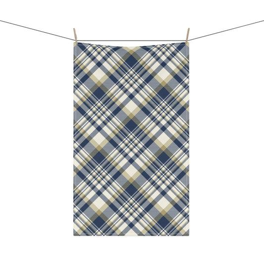 Tea Towel | Blue & Gold | Tartan