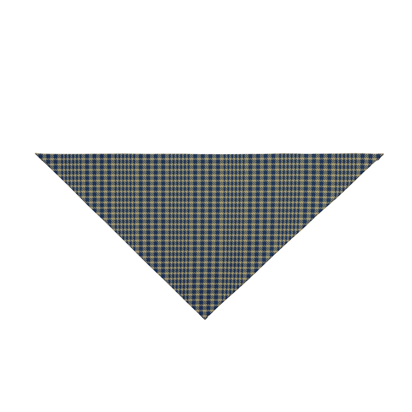 Pet Bandana | Blue & Gold | Tweed