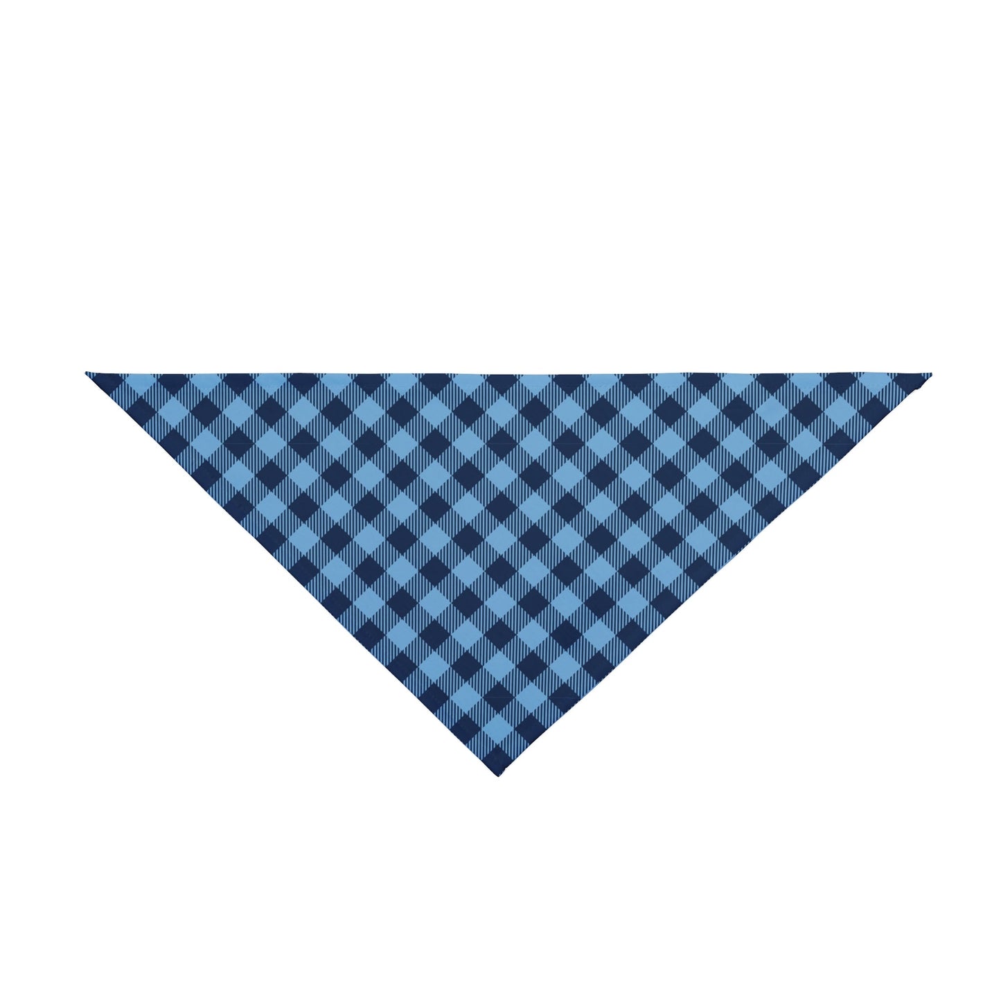 Pet Bandana | Light Blue & White | Gingham