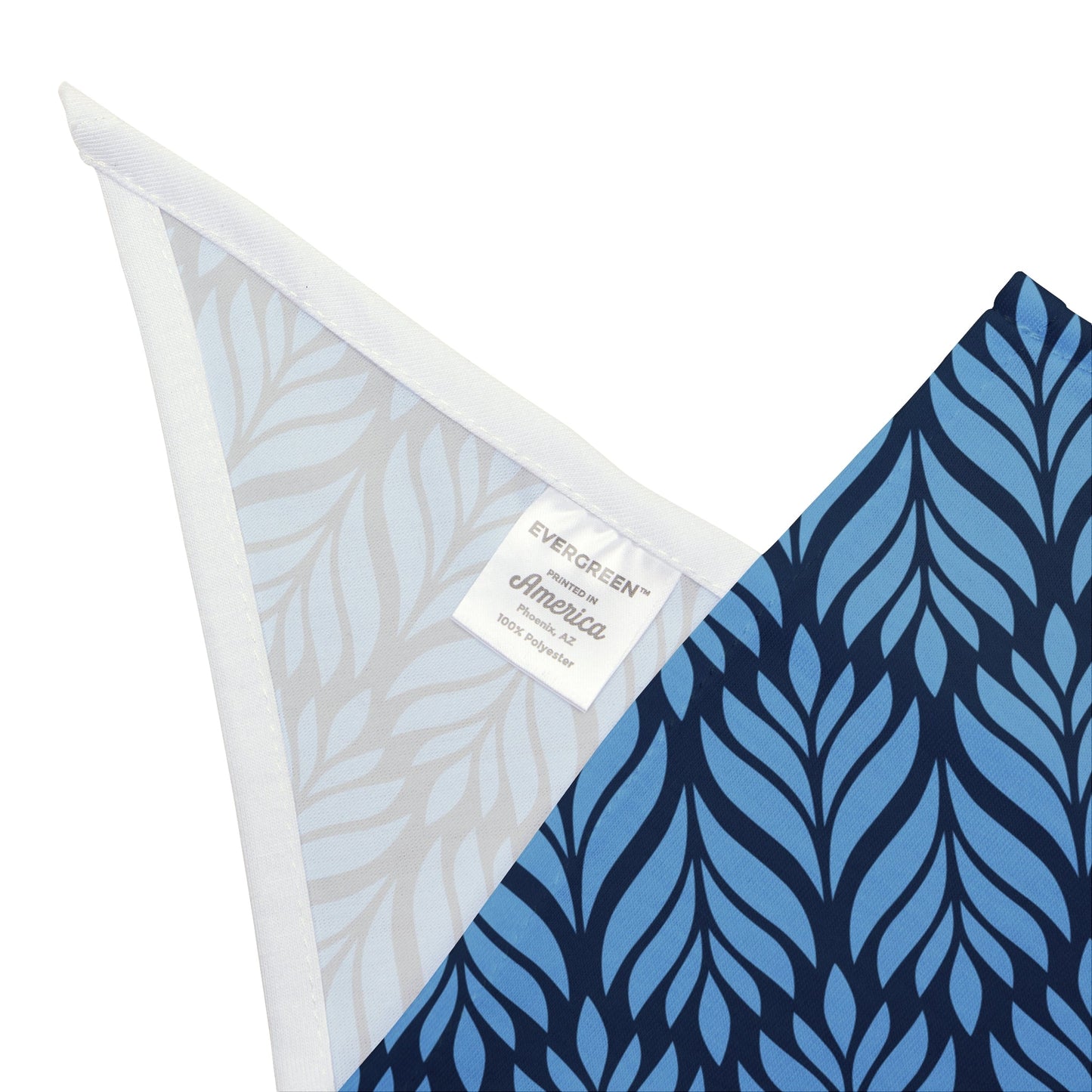 Pet Bandana | Light Blue & White | Palm