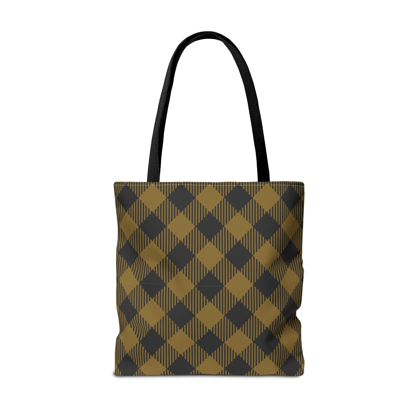 Tote Bag | Black & Gold | Gingham