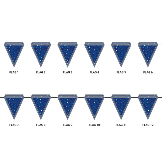 Flag Garland | Durham, North Carolina | Laurel