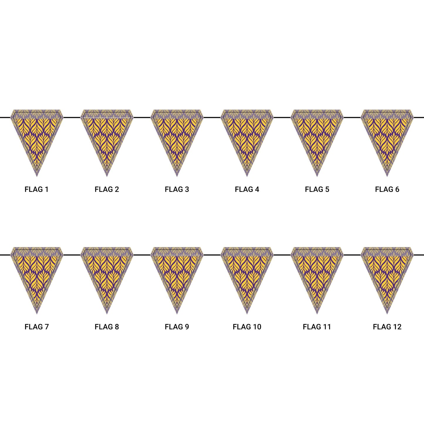 Flag Garland | Baton Rouge, Louisiana | Palm