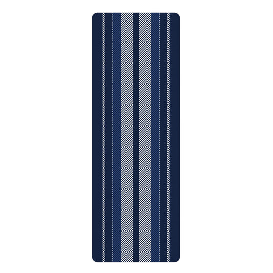 Yoga Mat | Navy & White | Stripe