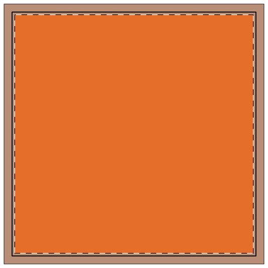 Napkin 4-set | Clemson, South Carolina | Light (Orange)