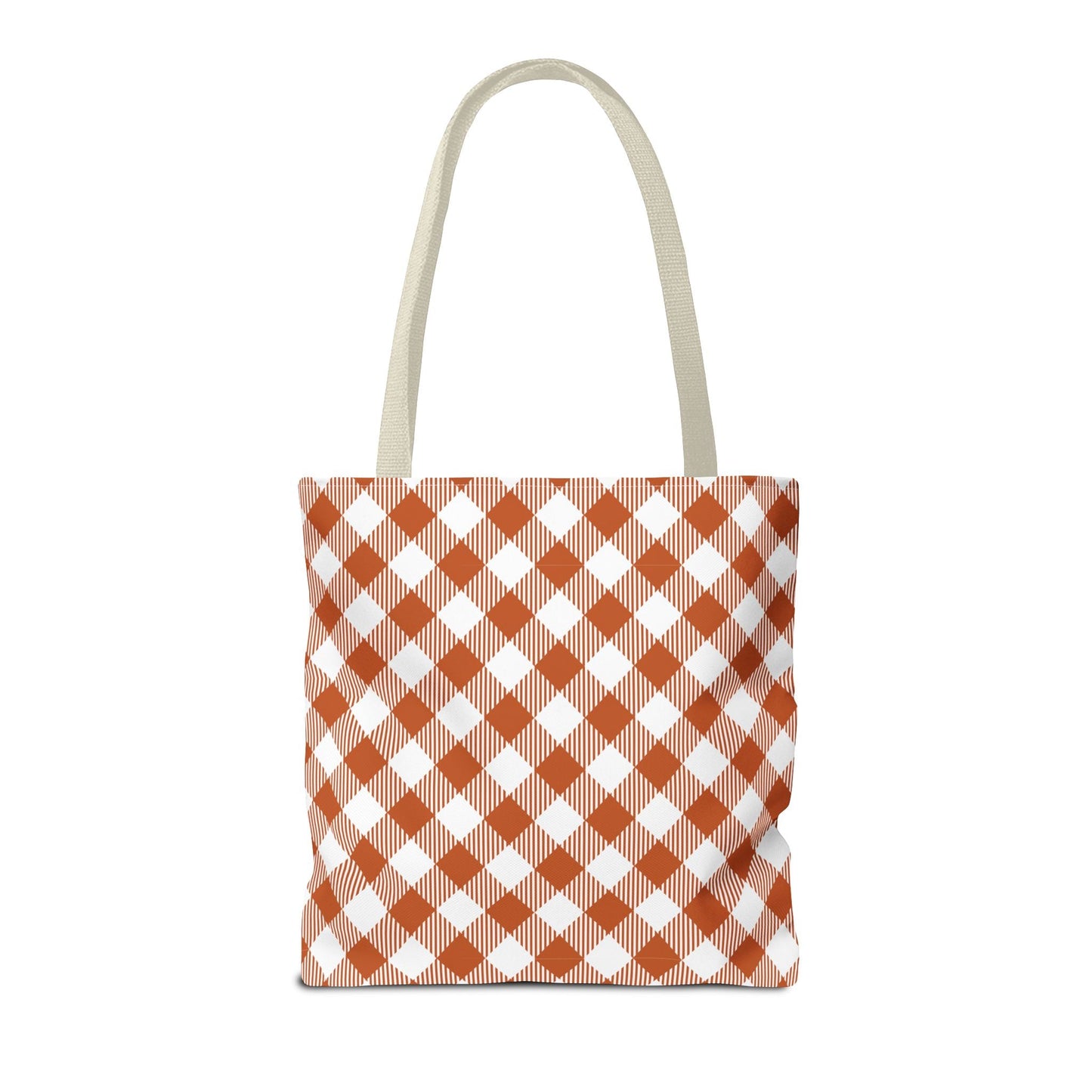 Totes | Dark Orange & White | Gingham