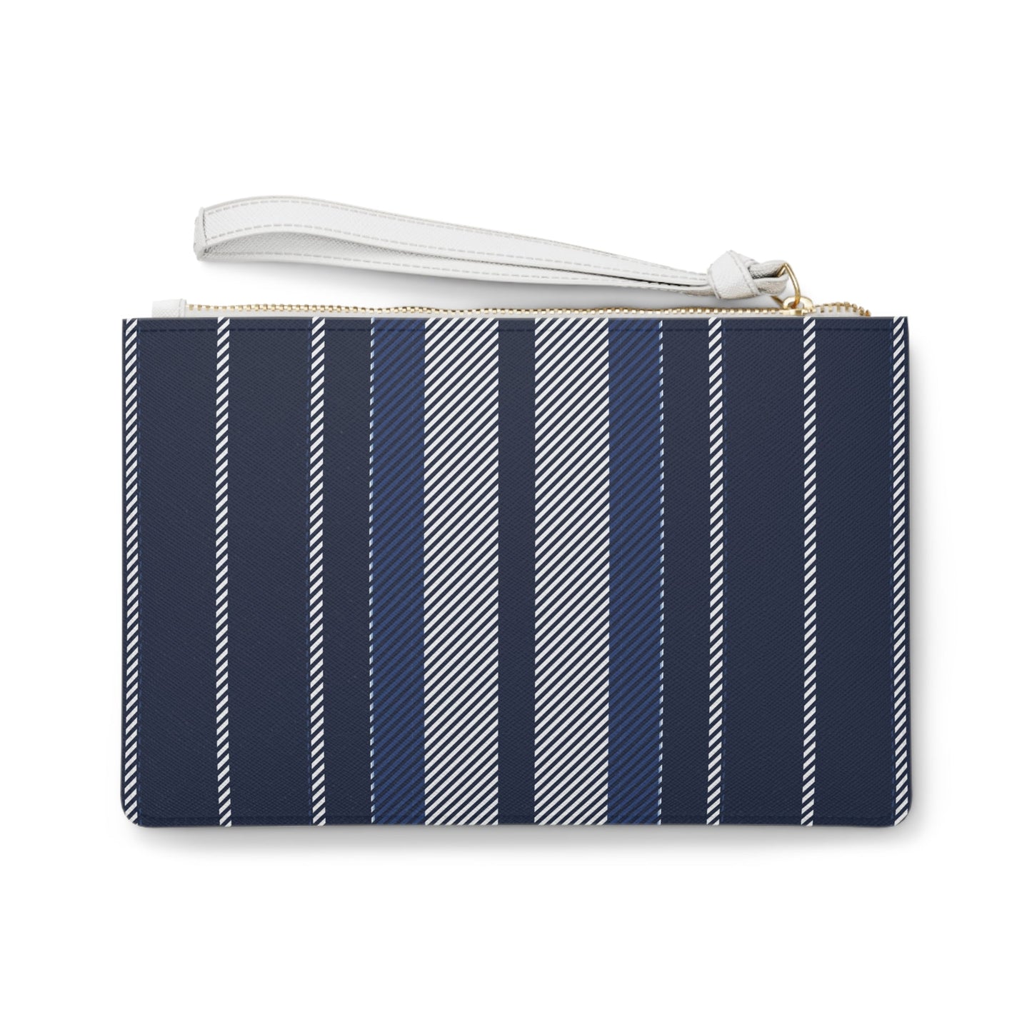Clutch Bag | Navy & White | Stripe