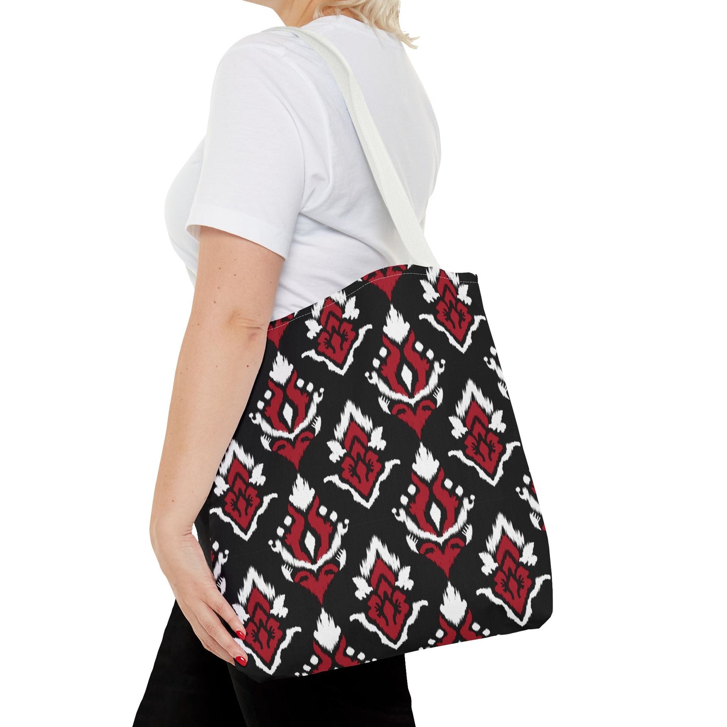 Tote Bag | Red & Black | Ikat