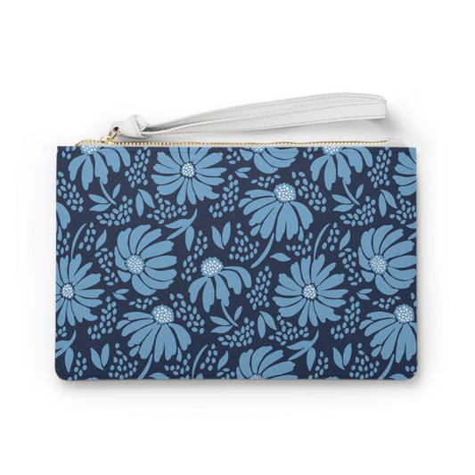 Clutch Bag | Light Blue & White | Bellis