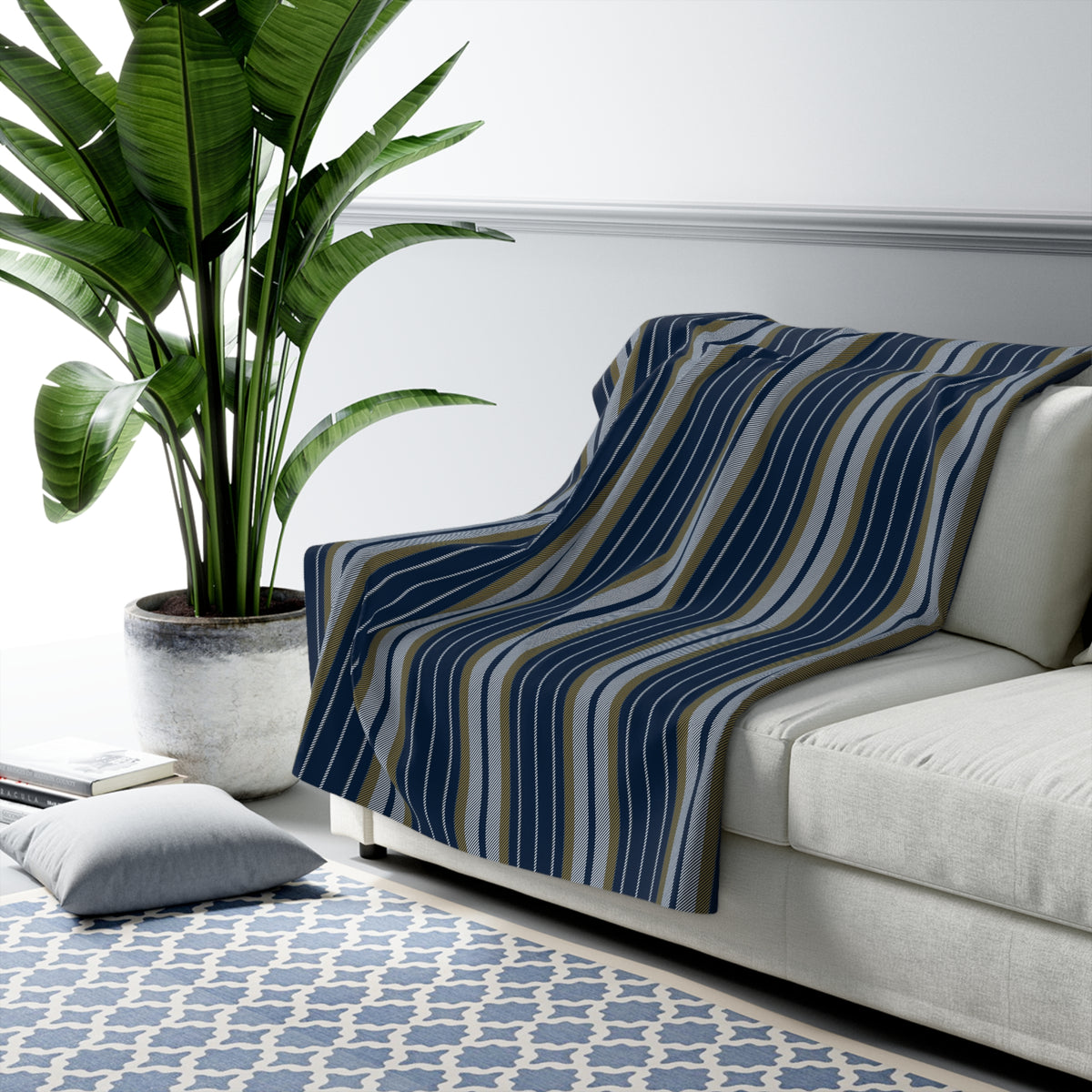 Sherpa Blanket | Notre Dame, Indiana | Stripe