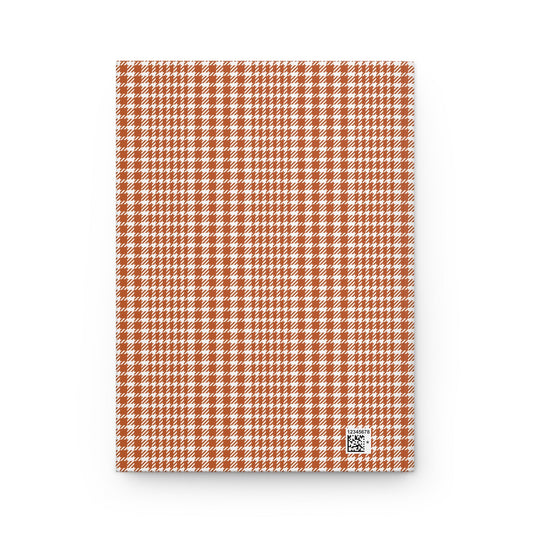 Journal | Dark Orange & White | Tweed