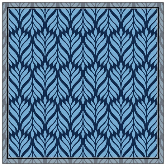 Napkins | Light Blue & White | Palm