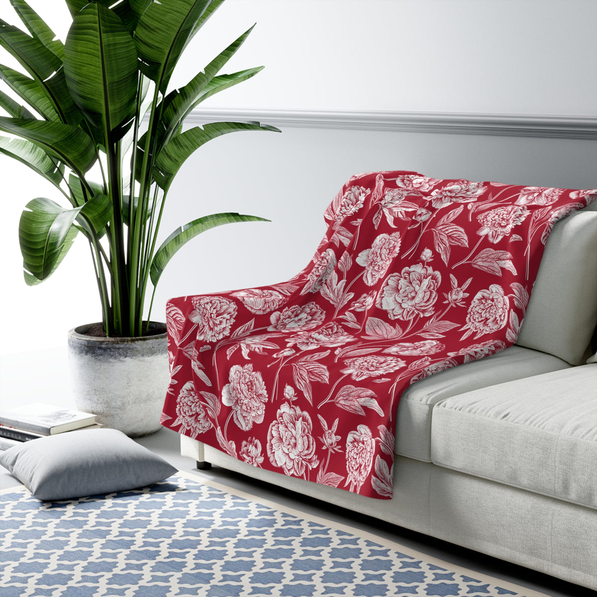 Sherpa Blanket | Bloomington, Indiana | Peony