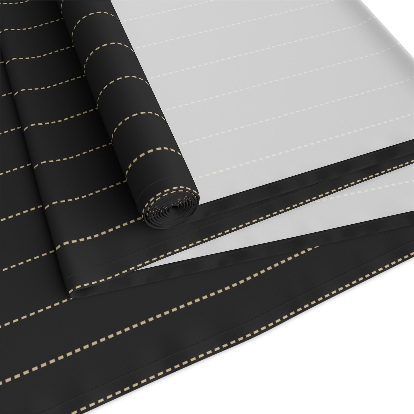 Table Runner | Black & Gold | Pinstripe