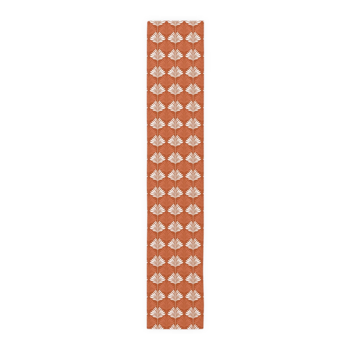Table Runner | Dark Orange & White | Deco