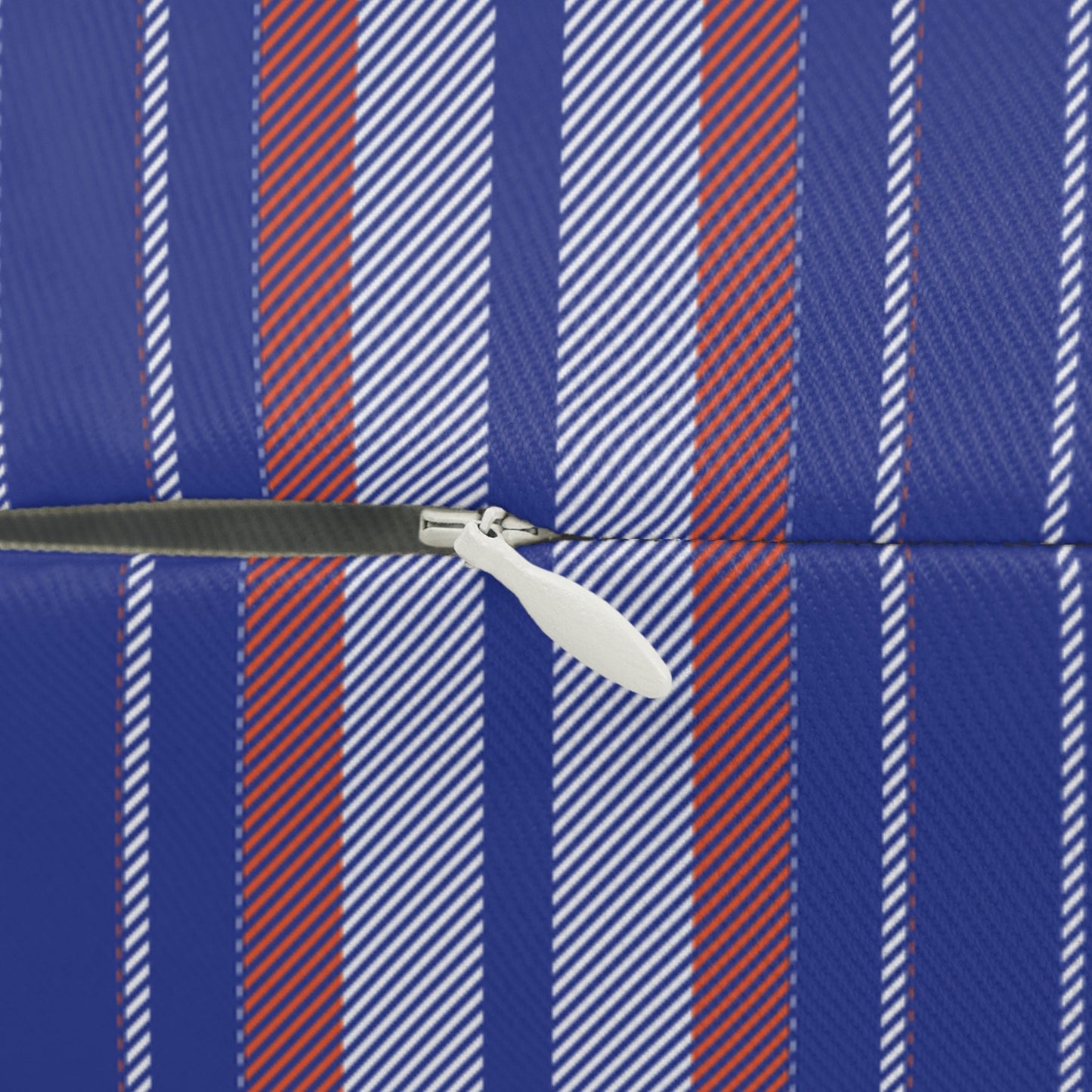 Pillow | Bright Blue & Orange | Stripe