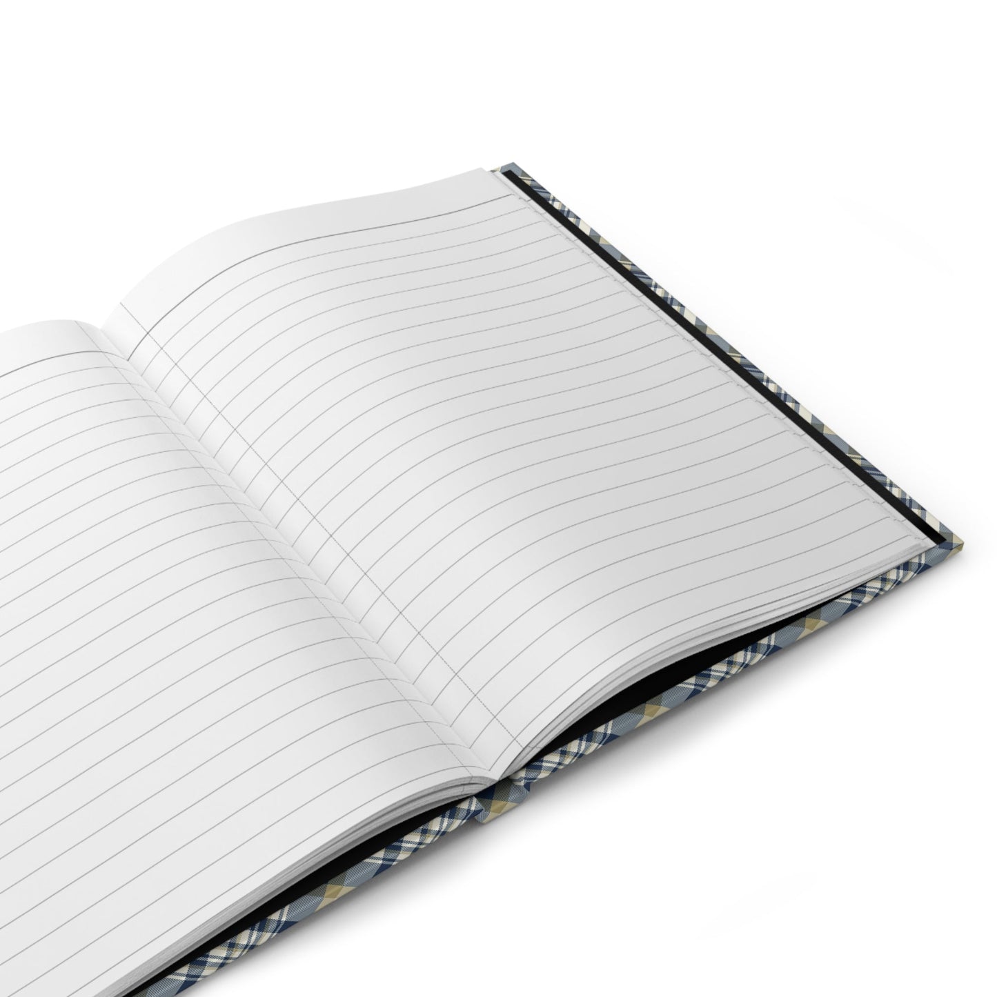 Hardcover Journal | Gold & Blue | Tartan
