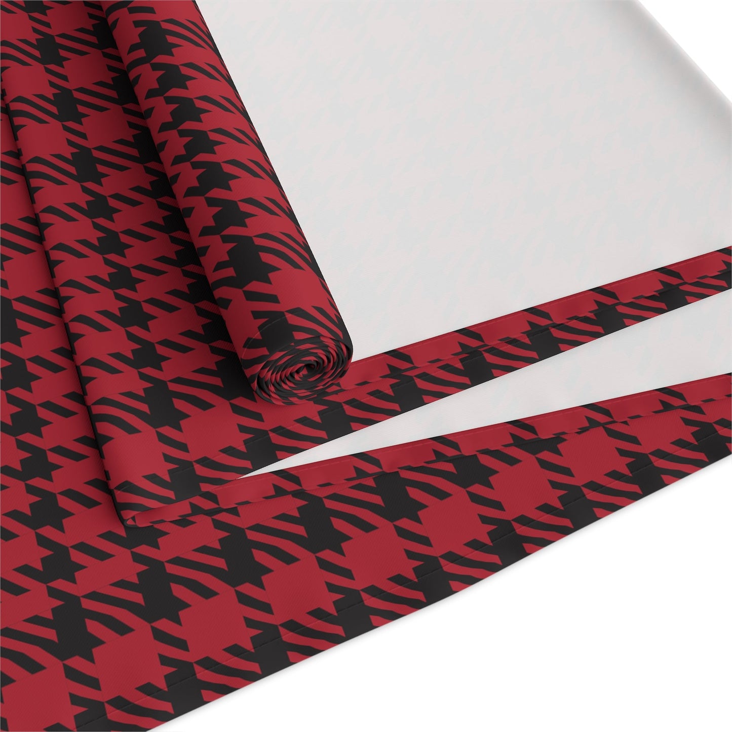 Table Runner | Red & Black | Tweed