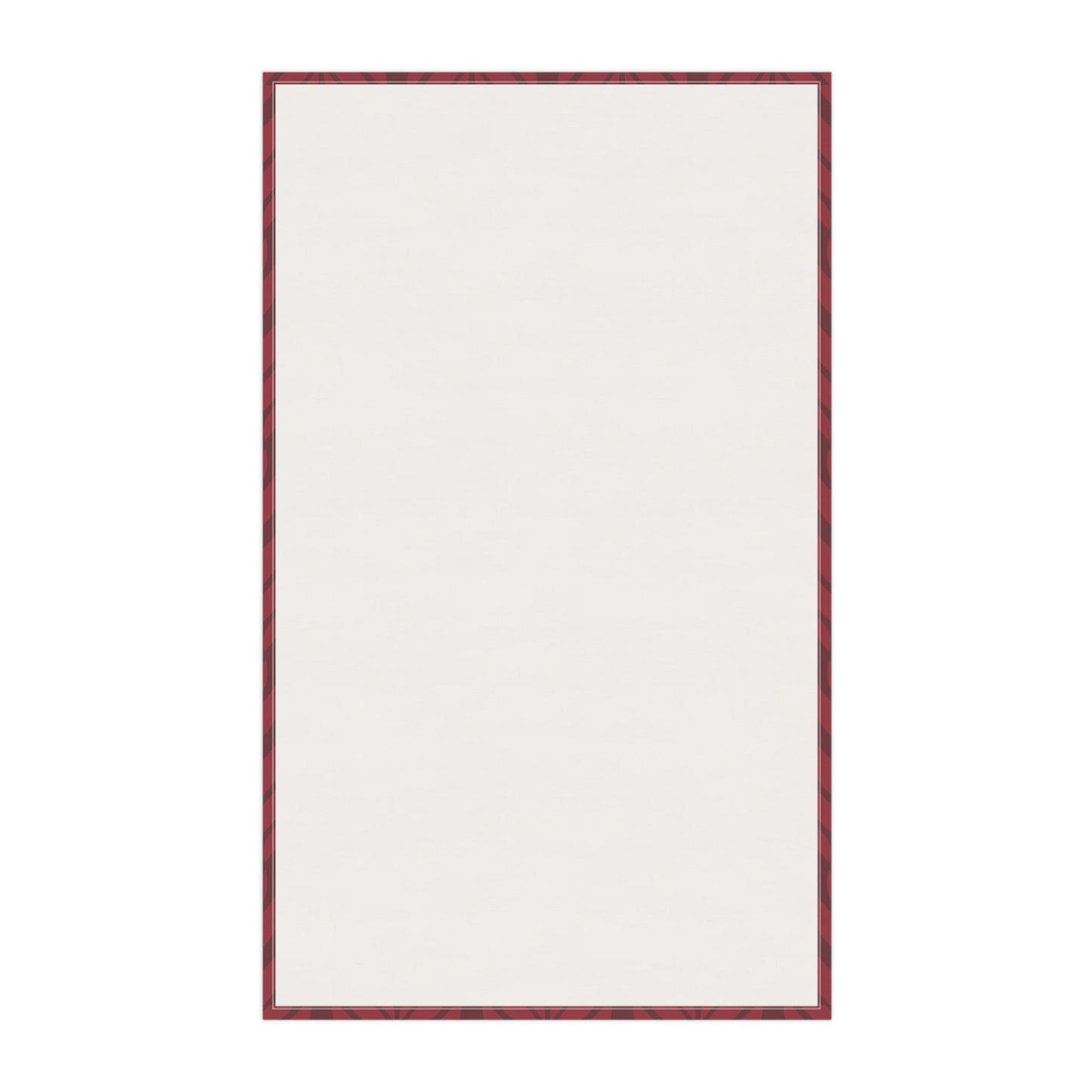 Tea Towel | Maroon & White | Palm