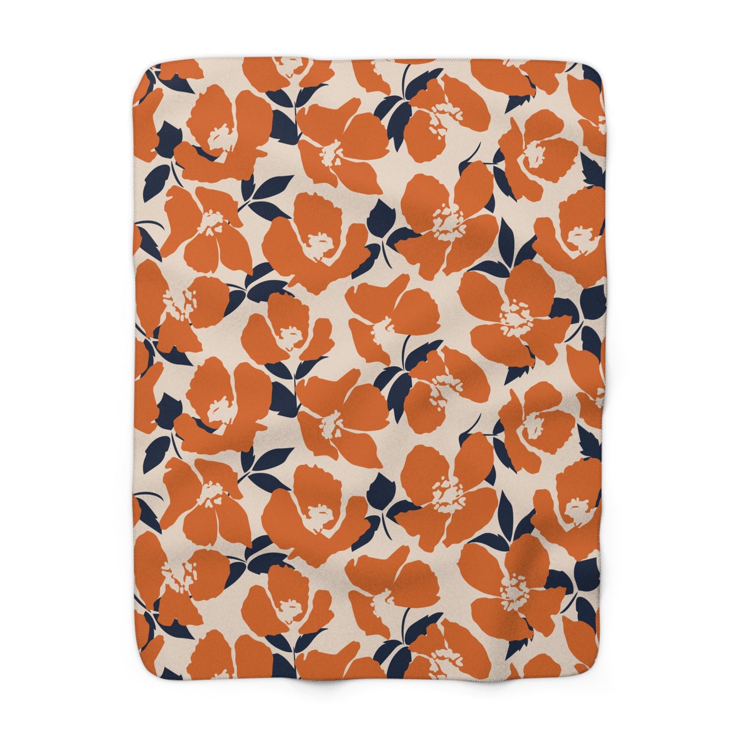 Sherpa Fleece Blanket | Auburn, Alabama | Poppy