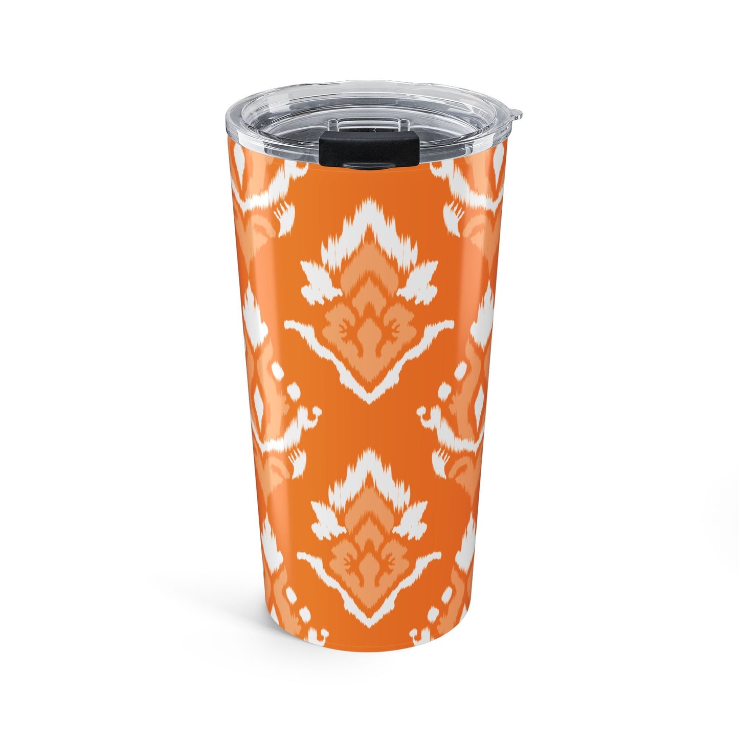 Tumbler | Orange & White | Ikat