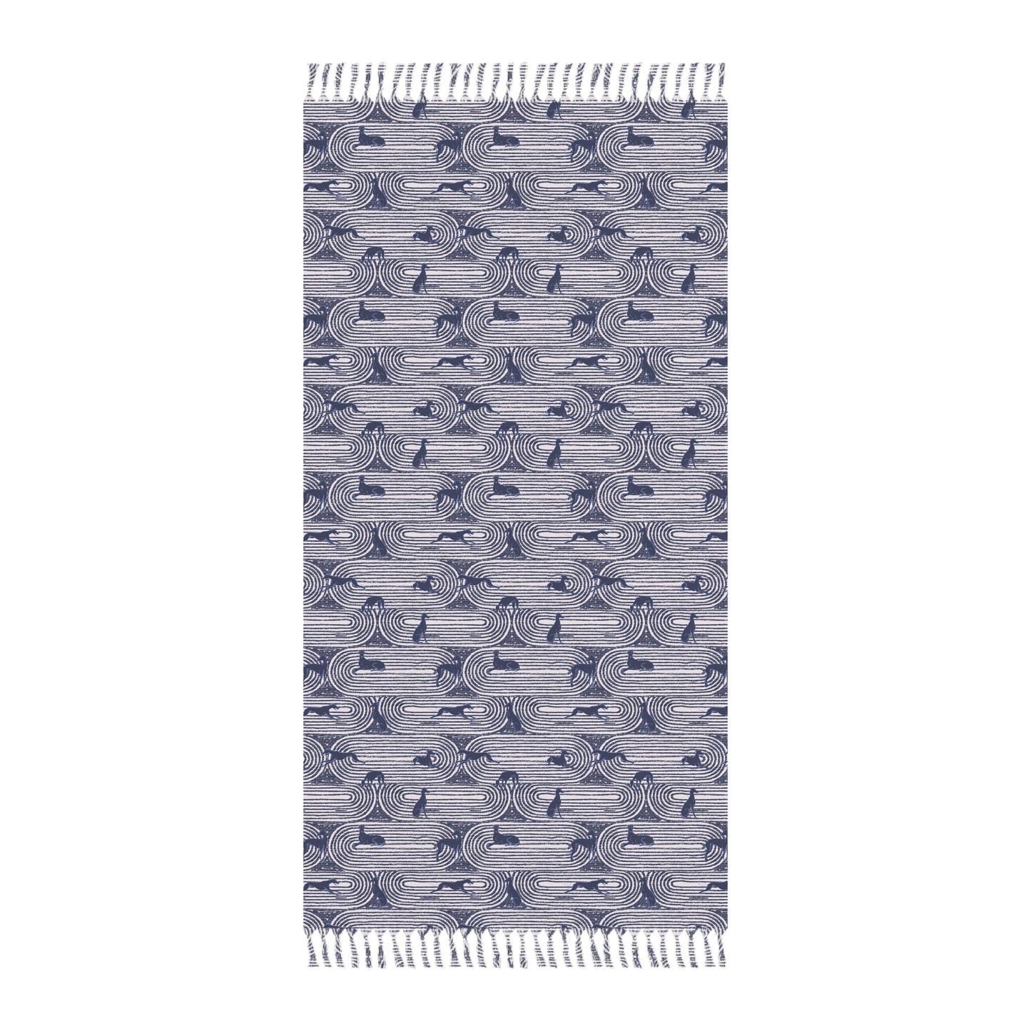Boho Beach Towel | Greyhounds | Pink Track