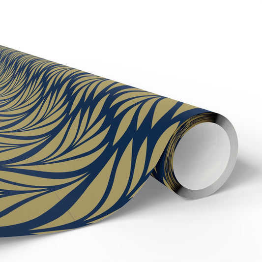 Gift Wrap | Blue & Gold | Palm