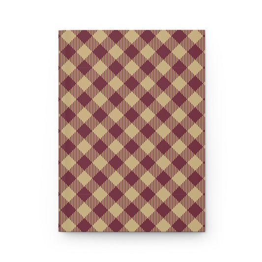 Journal | Maroon & Gold | Gingham
