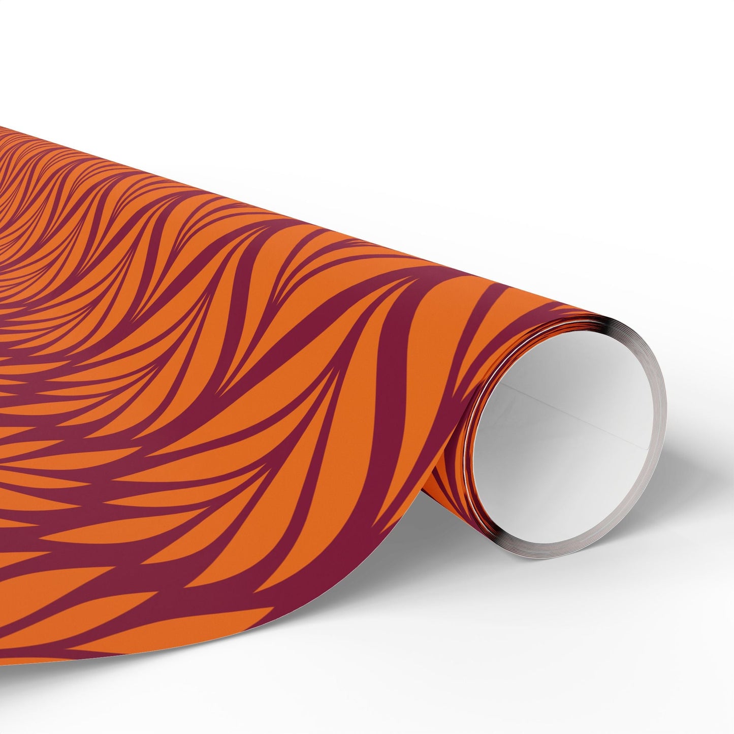 Gift Wrap | Maroon & Orange | Palm