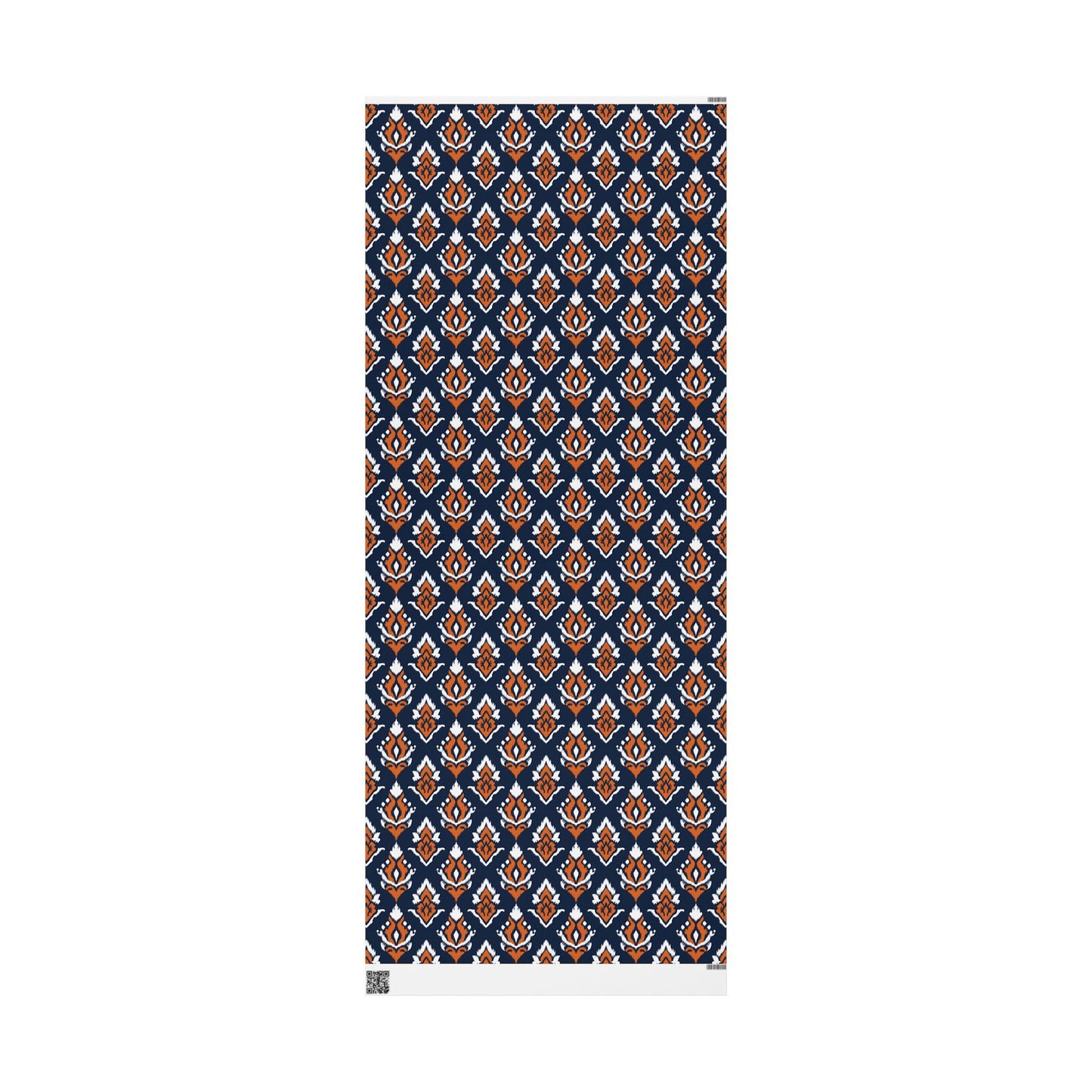 Gift Wrap | Orange & Blue | Ikat