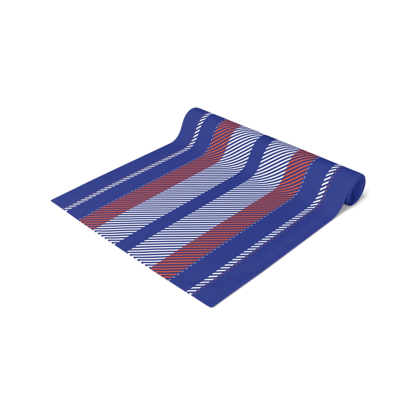 Table Runner | Bright Blue & Orange | Stripe