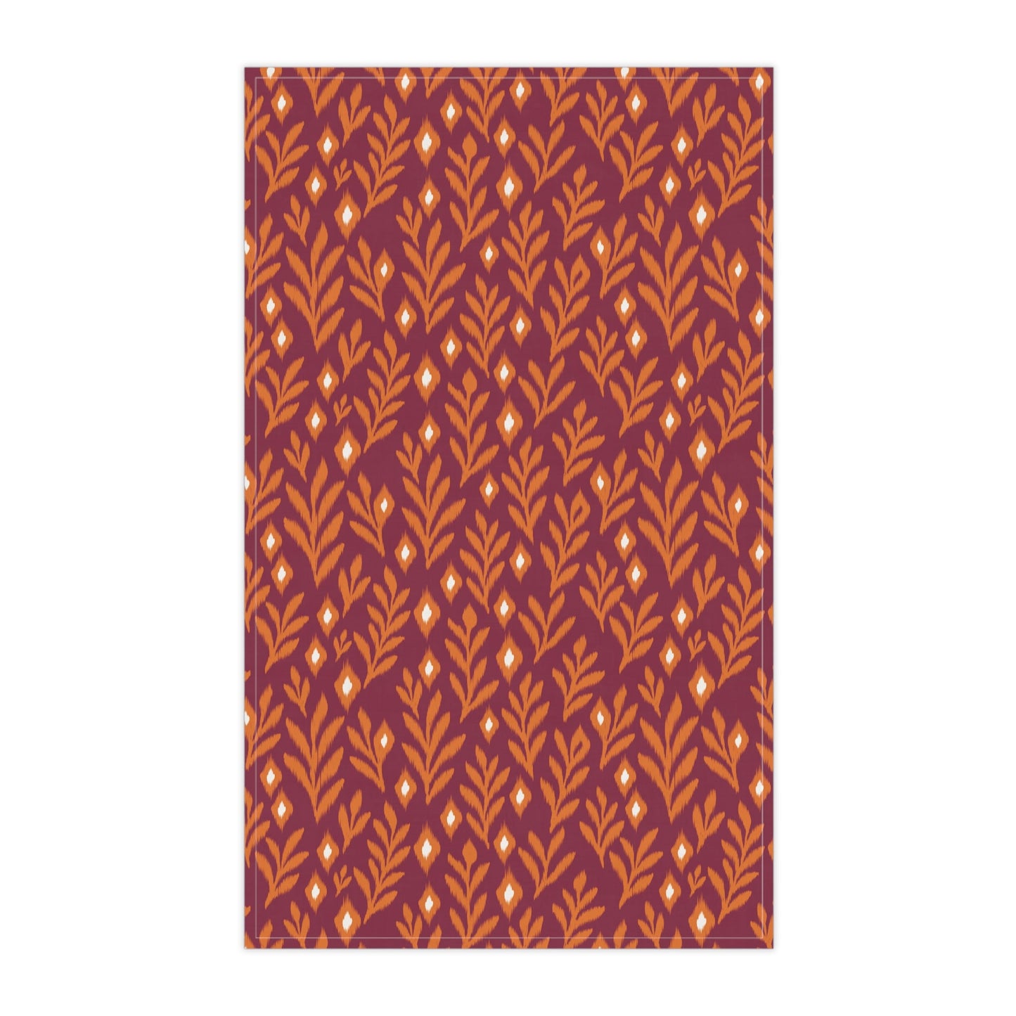 Tea Towels | Maroon & Orange | Laurel
