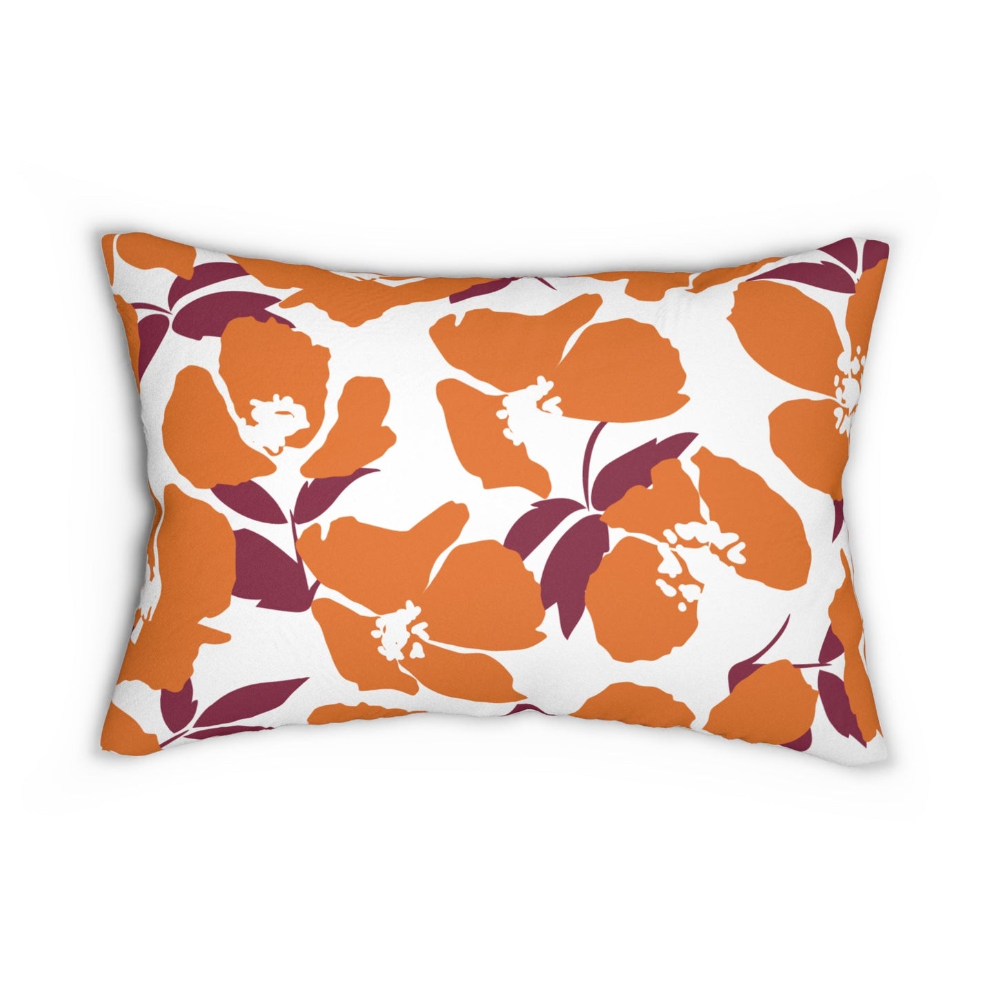 Pillow | Maroon & Orange | Poppy