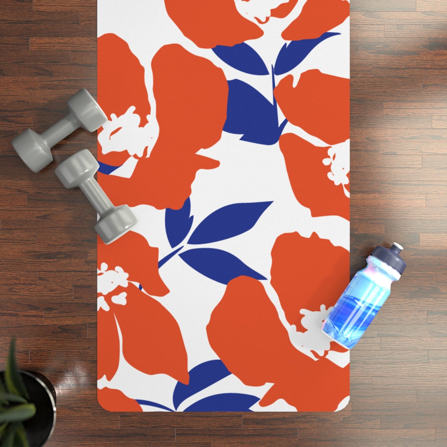 Yoga Mat | Bright Blue & Orange | Poppy