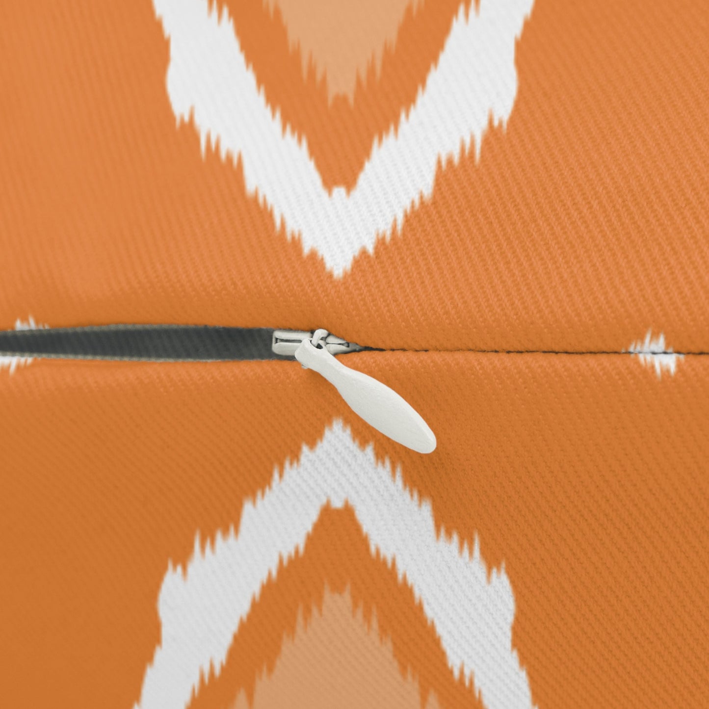Pillow | Orange & White | Ikat