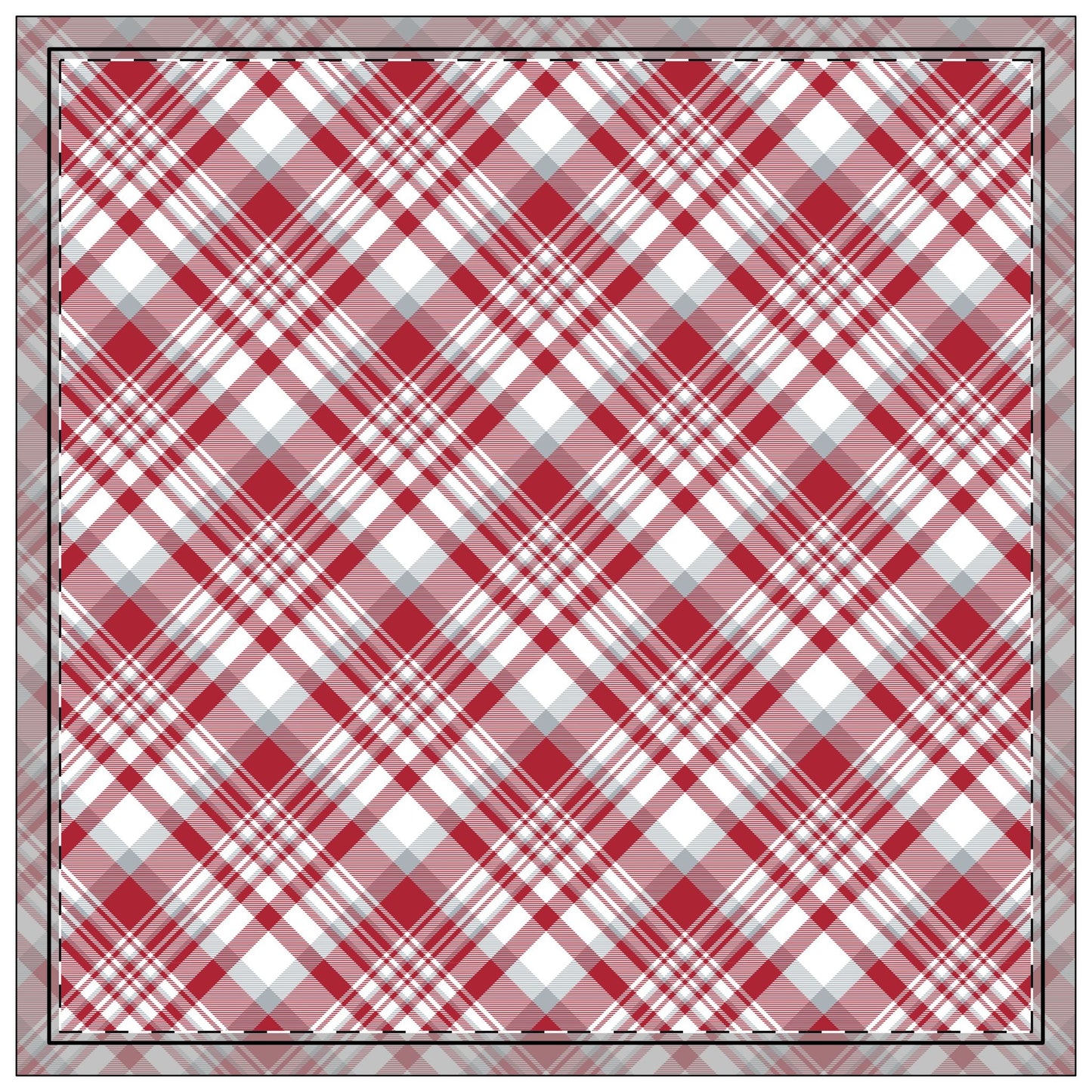 Napkins | Red & Gray | Tartan