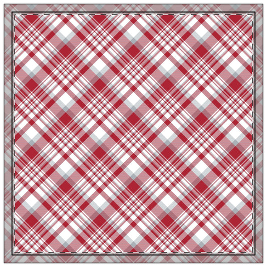 Napkins | Red & Gray | Tartan