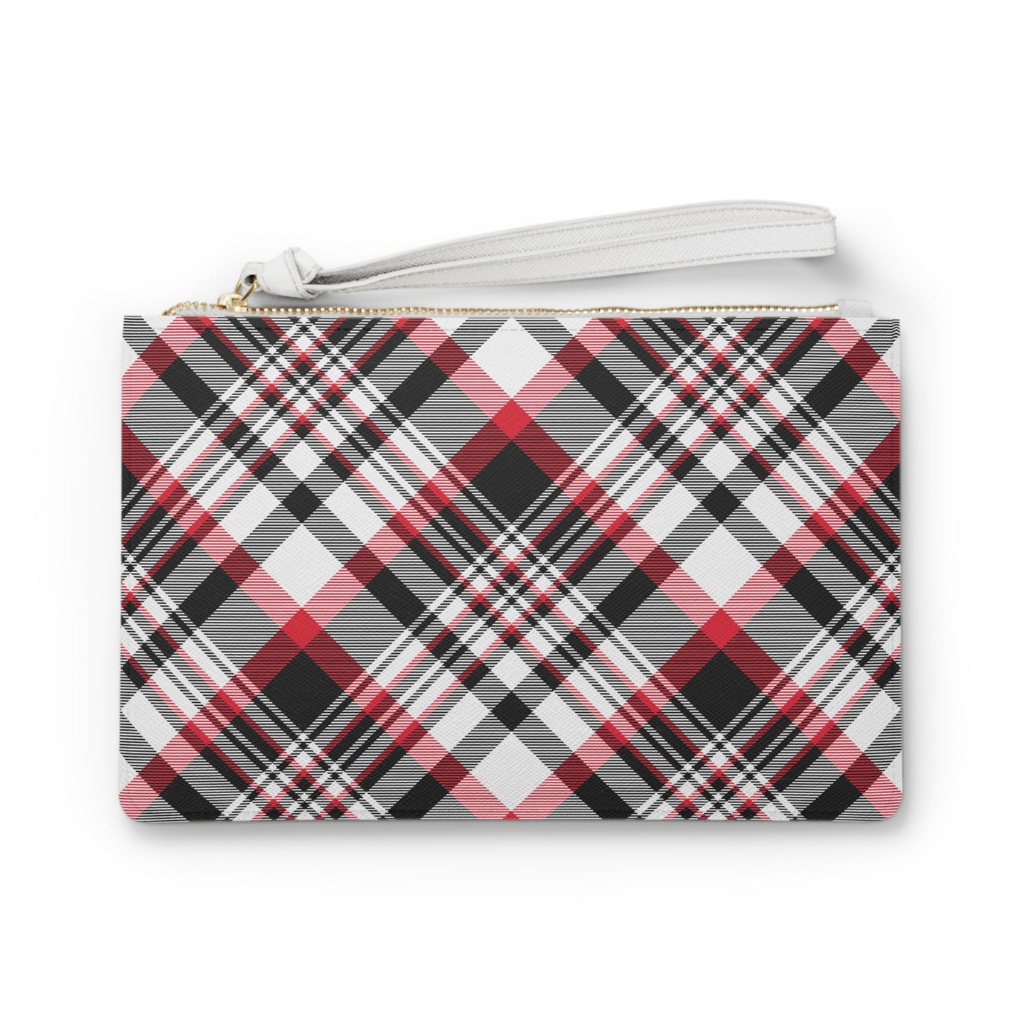 Clutch Bag | Red & Black | Tartan