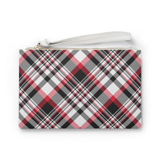 Clutch Bag | Red & Black | Tartan