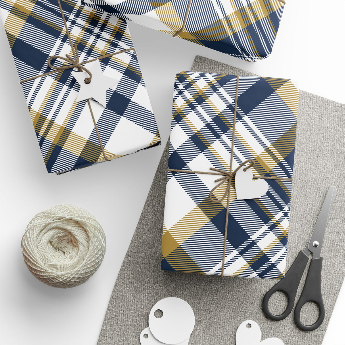 Gift Wrap | Notre Dame, Indiana | Tartan