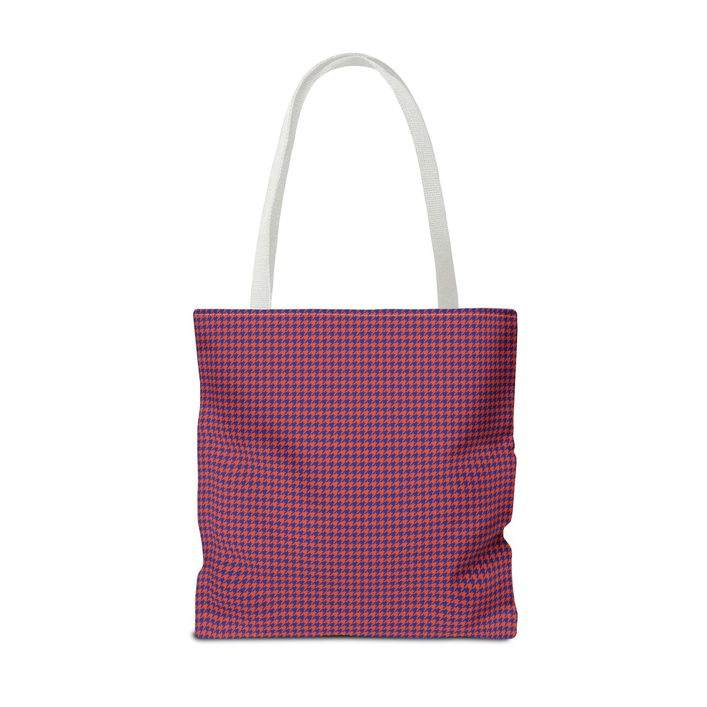 Tote Bag | Bright Blue & Orange | Houndstooth
