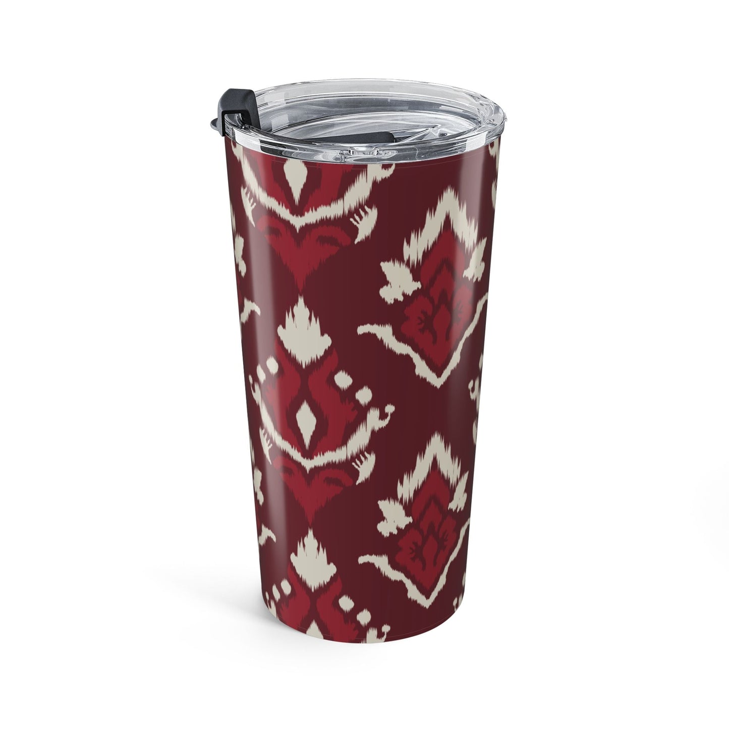 Tumbler | Maroon & White | Ikat
