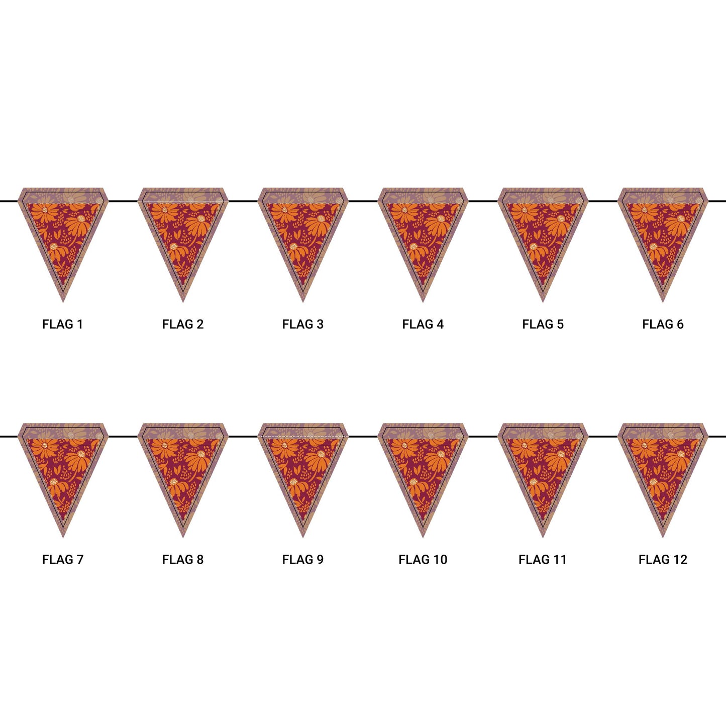 Flag Garland | Blacksburg, Virginia | Bellis