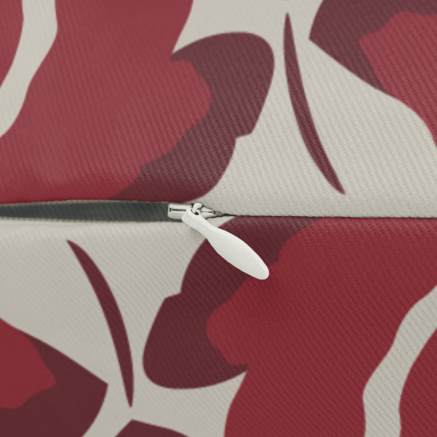 Pillow | Maroon & White | Poppy