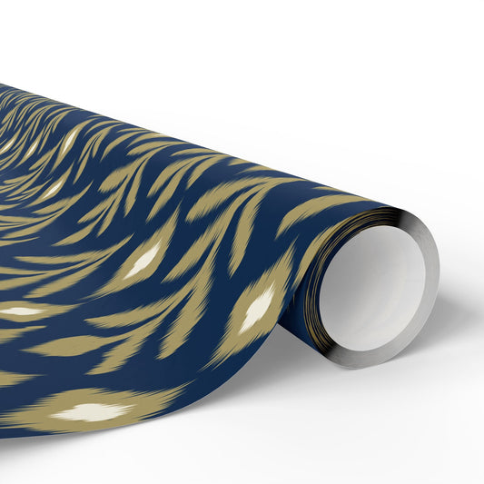 Gift Wrap | Blue & Gold | Laurel