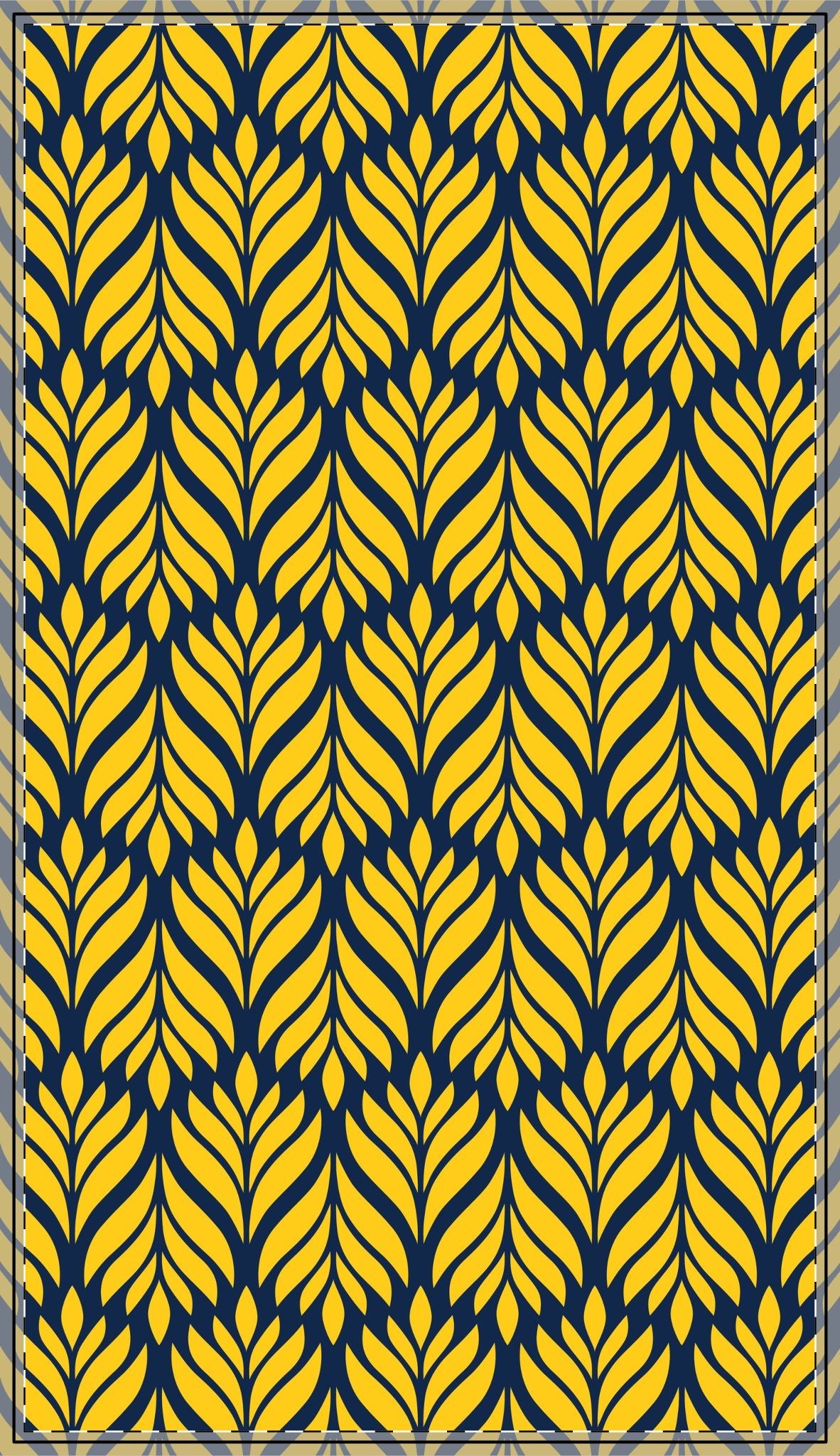 Tablecloth | Yellow & Blue | Palm