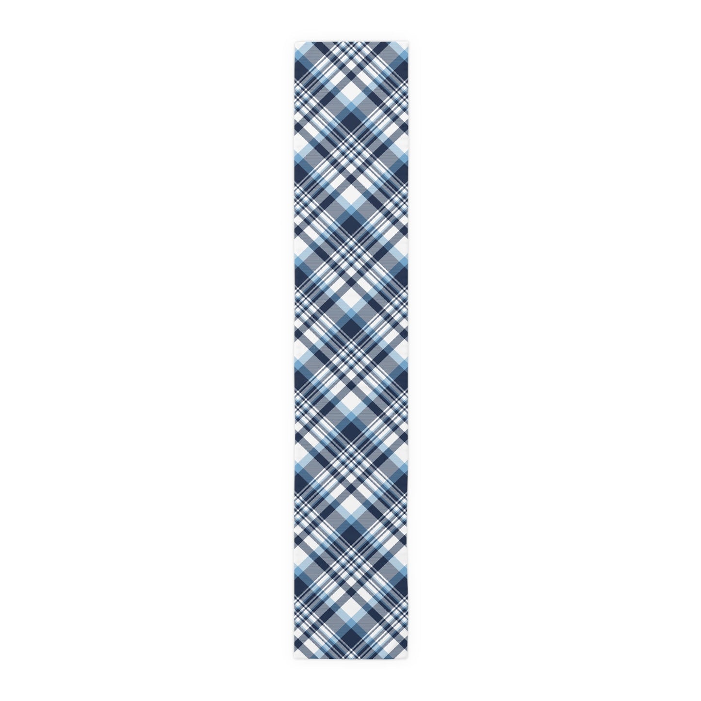 Table Runner | Light Blue & White | Tartan