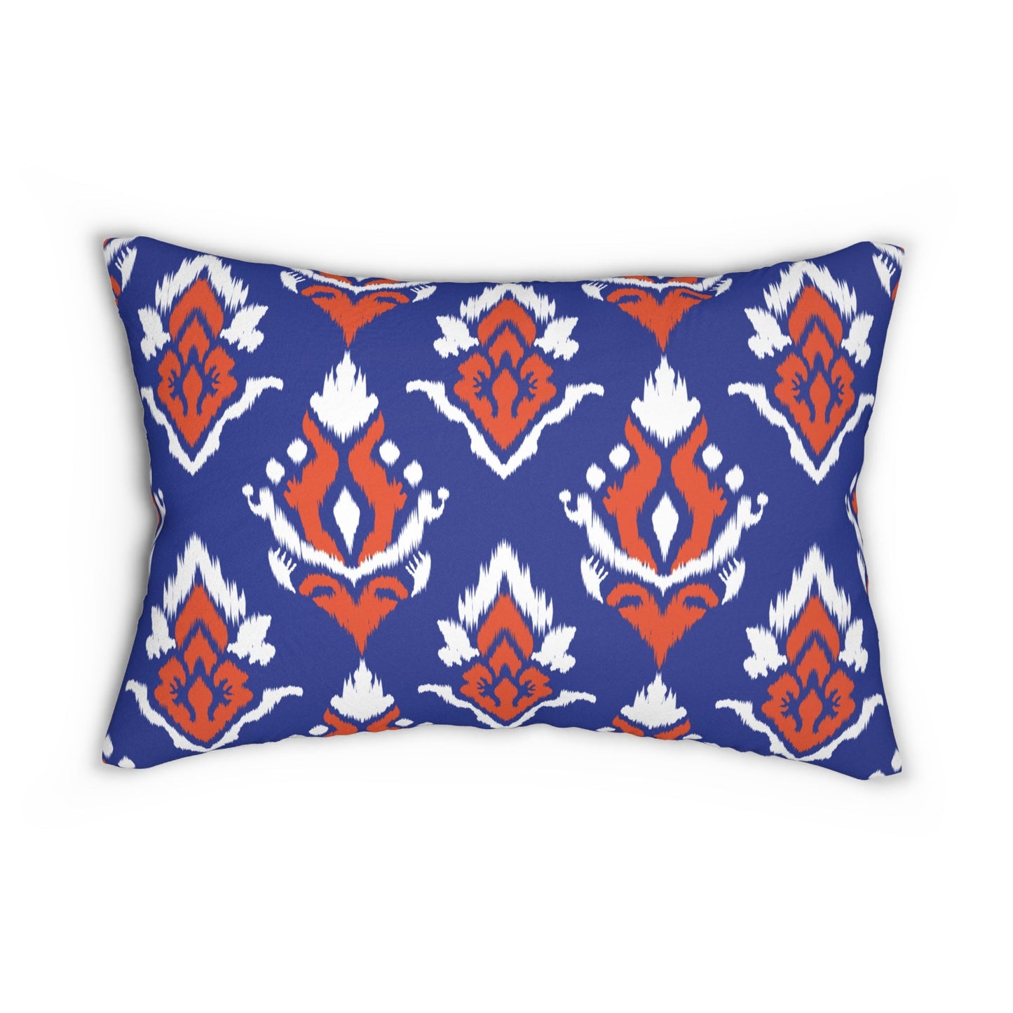 Pillow | Bright Blue & Orange | Ikat