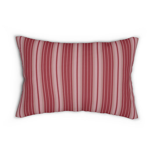 Pillow | Maroon & White | Stripe